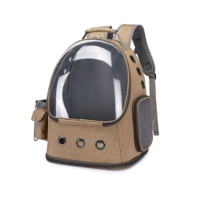 China Transparent Pet Cat And Dog Backpack Breathable Traveling Outdoor Capsule for sale