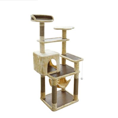 China WILLGIN Stocked 2021 New Arrive Hot Sale Pet Products For Cat Tree Tower Cat Treehouse Cat Tree for sale