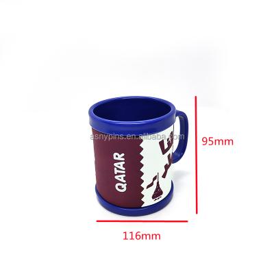 China Worldwide Factory Souvenir Wholesale Gift Customized 3D PVC Soft Mark Mugs Cup For Kids for sale