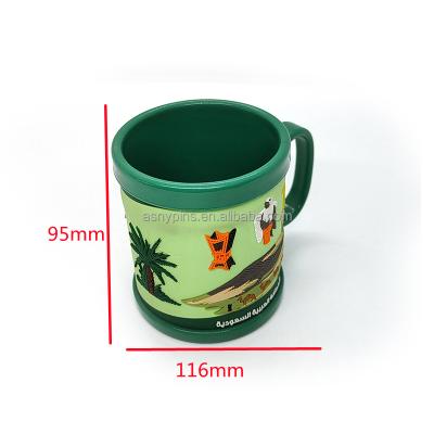 China All Over The World Hot Sale 3D Promotional Free Custom Cartoon Soft PVC Mugs For Kids Souvenir Gift for sale