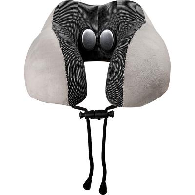 China Massage Electromagnetic Stimulate Memory Foam U Shape Neck Pillow Moving Massage for sale