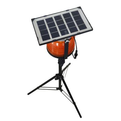 China Waterproof Collapsible Led Temporary Traffic Lamp Solar Powered Wireless Strobe Led Beacon Light for sale