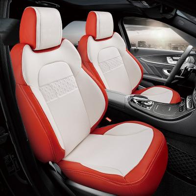 China Eco-friendly Car Seats Covers 5d Leather Car Seat Cushion 13pcs Universal Full Set Customized Item Luxury Auto Style for sale