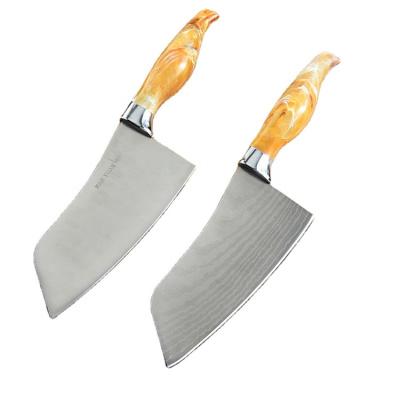 China Viable Wholesale High Quality Damascus Style Meat Cleaver Knife For Home Kitchen Restaurant for sale