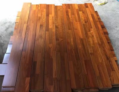 China Modern solid finger jointed reclaimed teak hardwood flooring for sale