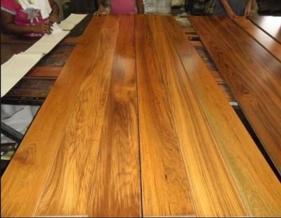 China Water and Worm Resistant Wide Plank Teak Contemporary Solid Wood Flooring for sale