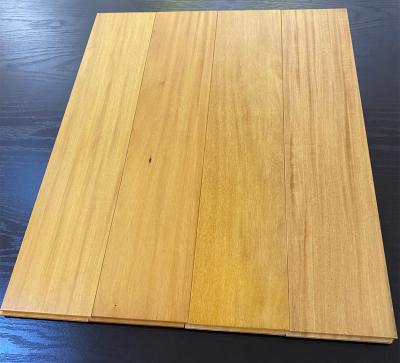 China Modern Selected Garapa Grade Light Yellow Gold Solid Wood Flooring for sale