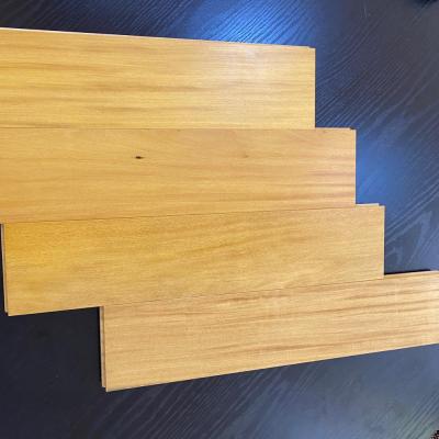 China Gold UV Matte Prefinished Flooring 600-1800mm Long Modern Garapa Hardwood Flooring for sale