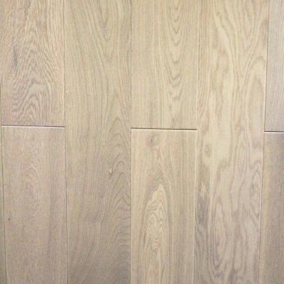 China bleached white color oak hardwood flooring 3.75