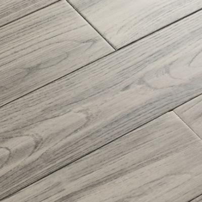 China Traditional 5x3/4 Inch Solid Hand Scuffed Gray Teak Hardwood Flooring for sale