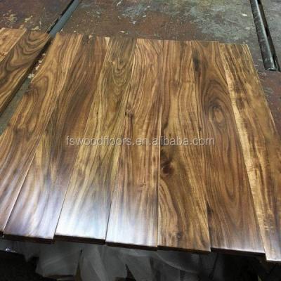 China Modern Hand Scuffed Golden Walnut Asian Hardwood Flooring - 122x18mm for sale