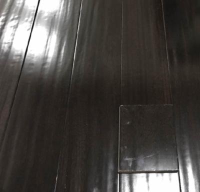 China Modern Super Hardness 3850psi High Sheen Black Cumaru Hardwood Flooring for sale