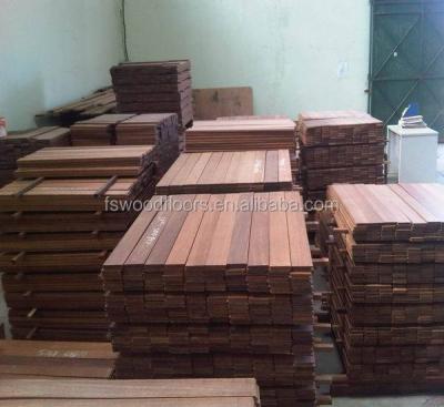 China Indonesia merbau exterior unfinished timber flooring for sale