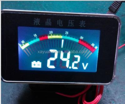 China ABS Colorfull LCD Display DIGITAL VOLTMETER 9-36V for sale