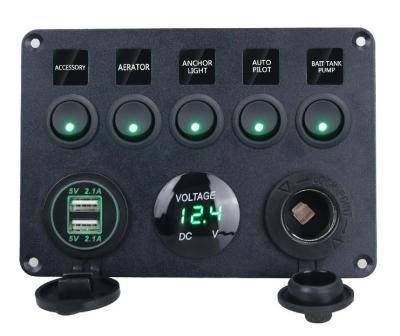 China Control System Modified 5 2A Voltage Display Position Switch USB4 Voltmeter Modification With High Power for sale