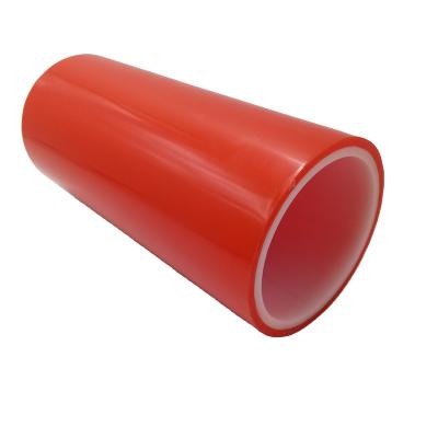 China Heat Resistant MOPP Film Red Double Sided Transparent PET Tape For Paste Inside Or Outside The Car for sale