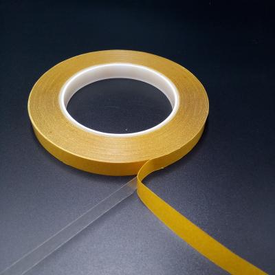 China Heat Resistant Head Branded Double Sided Yellow Release Double Sided Paper Pet Removable Adhesive Tape for sale