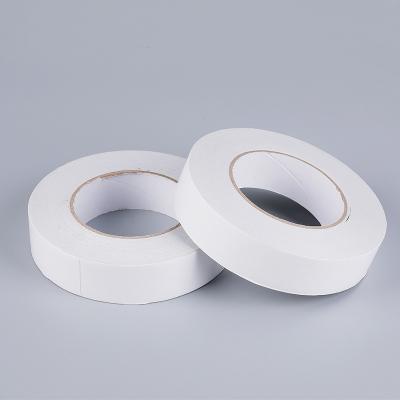 China Waterproof Hotmelt Fabric Double Sided Paper Tape Kraft Brown Jumno Roll Adhesive Stamping Fabric for sale