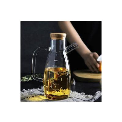 China / Factory Price Custom Large Jars Kitchen Dispenser Glass Oil Bottle With Stainless Steel Lid for sale