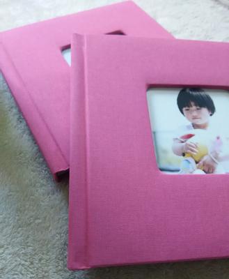 China 8x12 Lovely Children Fabric Covered Photo Album With Matt Lamination Paper for sale