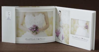 China Wit/Roze Hardcover-Fotoalbum Te koop