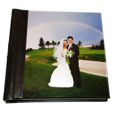 China Vertical Stain Resistant Golden Wedding Photo Album , 12x16 Flush Mount Photo Books for sale