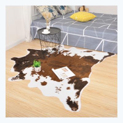 China China Wholesale Washable Area Rugs Faux Cowhide Blanket Cowhide Blanket For Decoration for sale