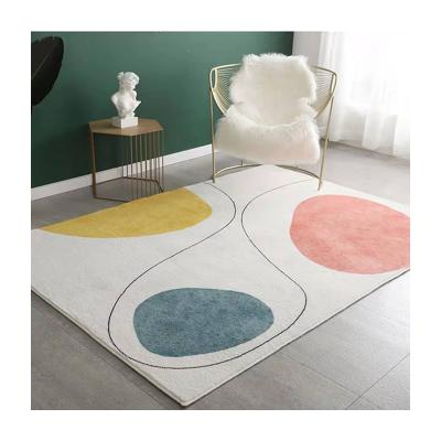 China Large Washable Faux Cashmere Blankets For Bedroom Modern Thick Furry Decoration Living Room Floor Bedside Nordic Fluffy Rugs for sale