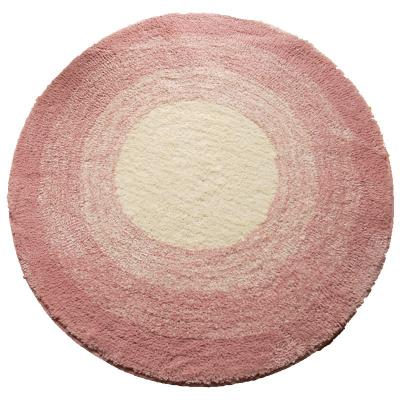 China Washable Microfiber Round Rug Anti-Slip Chair Mat Living Room, Office, Study Mat for sale