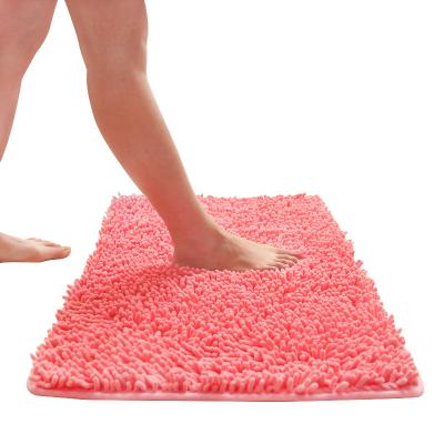 China Chenille Modern Floor Mat Absorbent Carpet Non Slip Bath Mat for sale