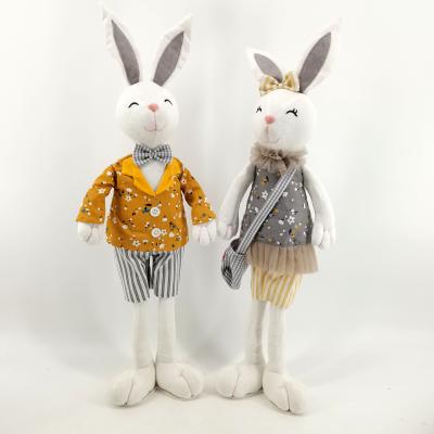 China 2022 Polyester New Arrivals Handmade Rabbit Easter Bunny Decoration For Home Decor Easter Ornaments for sale