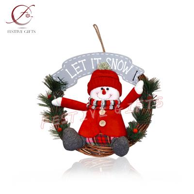 China MODEL TOY Santa Claus and Decorative Snowman Garland Stuffed Plush Toys Guangzhou, China Supply Christmas Santa Claus Sitting Dolls for sale