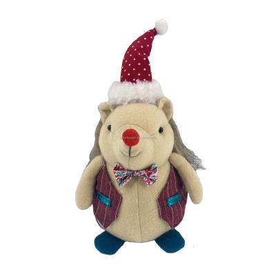 China POLYESTER CHRISTMAS DECOR HEDGEHOG ANIMAL DECORATION for sale