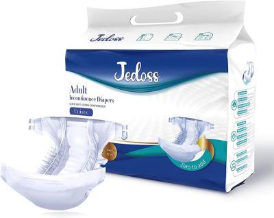 China Jedosss Printed Adult Incontinence Diapers for Women and Men, Disposable Incontinence Briefs with Labels, Maximum Absorbency for sale