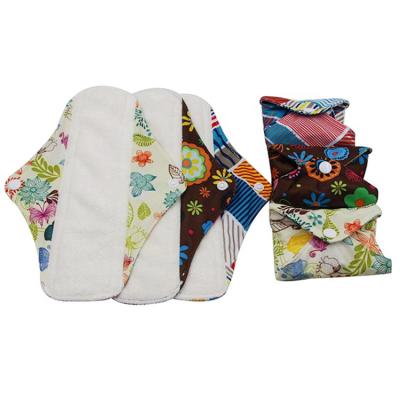 China Super Absorbent Maternity Fleece Menstrual Pads Amazon Hot Sale Women's Night Reusable Bamboo Sanitary Napkin Sanitary Cloth Waterproof for sale