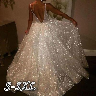 China Sheer White Backless Ball Gown Wedding Dresses Tiered Ball Gown V-Neckline Plus Size Wedding Dresses for sale