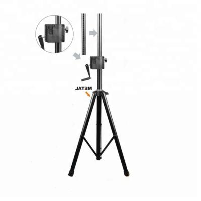 China Crank Thru Metal Universal Floor Height Adjustable Crank Thru Speaker Stand SP-21B for sale