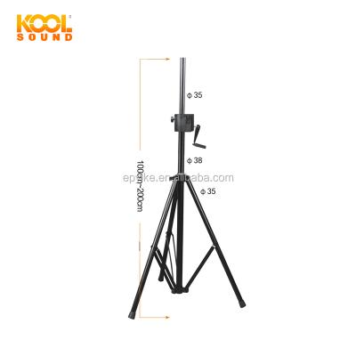 China Hot Selling SP-22 Floor Adjustable Stable Metal Height Speaker Stand Audio On-the-Step Crank Across for sale