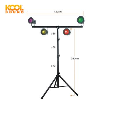 China Wholesale Steel KOOL SOUND Resistant Adjustable Metal Stage Lighting Stand LS-410 for sale