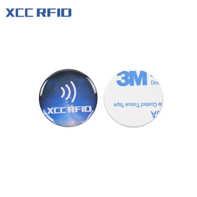 China Custom Waterproof/Waterproof NFC Ntag213 Epoxy PVC Anti-metal Logo Printed Nfc Tag For Social Media Nfc for sale