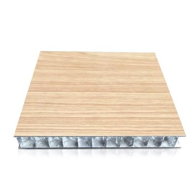 China Modern Wood Veneer Honeycomb Core Aluminum Sandwich Dish for Marine Interior for sale