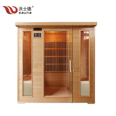 China Computer Control Panel High Quality Square Traditional Infrared Sauna Room for sale