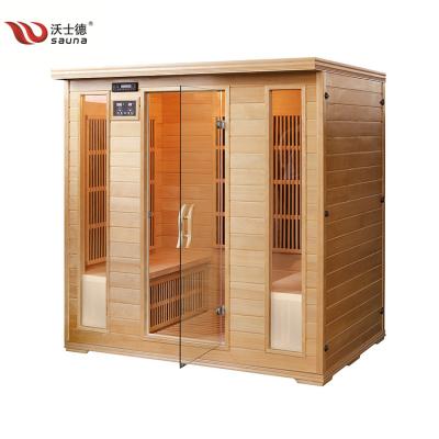 China Computer Control Panel Carbon, Tourmaline, Full Spectrum Infrared Sauna Room for sale