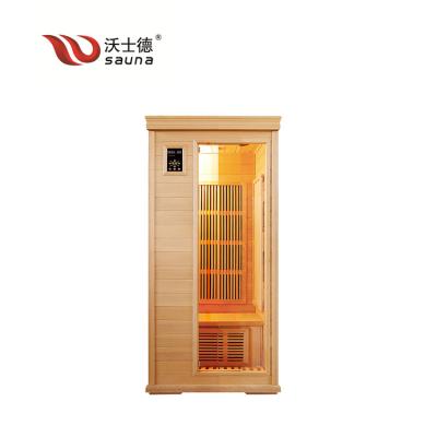 China Computer Control Panel 1 Person Use Soft Heat Far Infrared Sauna Expelling Toxin for sale