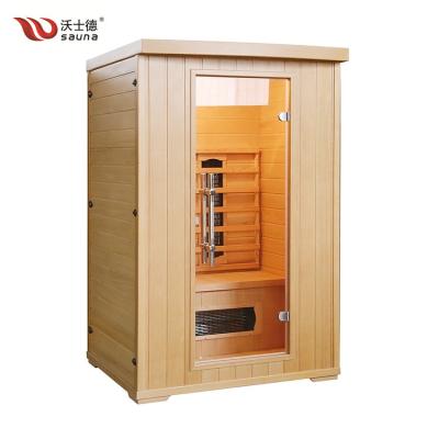 China Computer Control Panel Easy Install Type Sauna Room 2 Person Use Infrared Home Sauna for sale