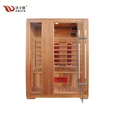 China Unique Computer Control Panel 3 Person Infrared Sauna With CE Certificate for sale