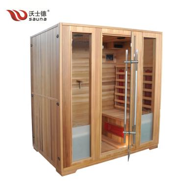 China Computer Control Panel Carbon, Tourmaline, Full Spectrum Infrared Sauna Room for sale