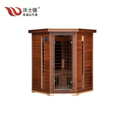 China Computer Control Panel Popular Far Infrared Sauna Made in Canadian Hemlock for sale