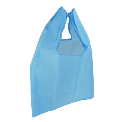 China OEM/ODM Bolsos De Compra Polyester Folding Fold In Pocket Shopping Tote Wholesale Eco Bags Custom With Logo for sale