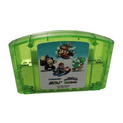 China Factory Manufacturer Supplier Retro Transparent Green Video Game Card Cartridges for N64 MA06 MA06 4 in-1 by Green for sale